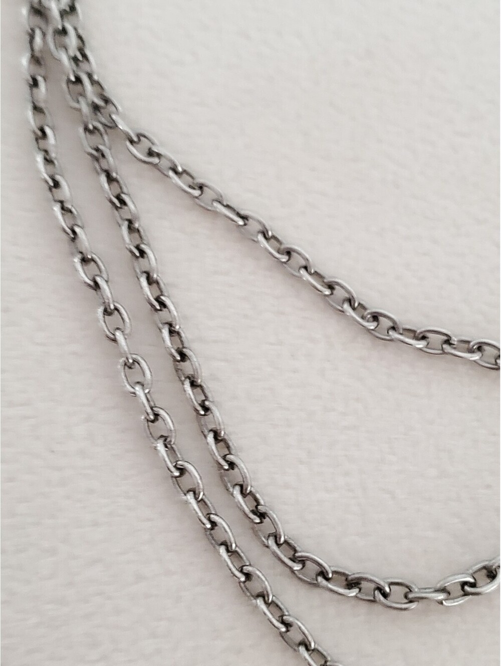 Vintage Style Double Oval Chain Brooch - Picture 4 of 6